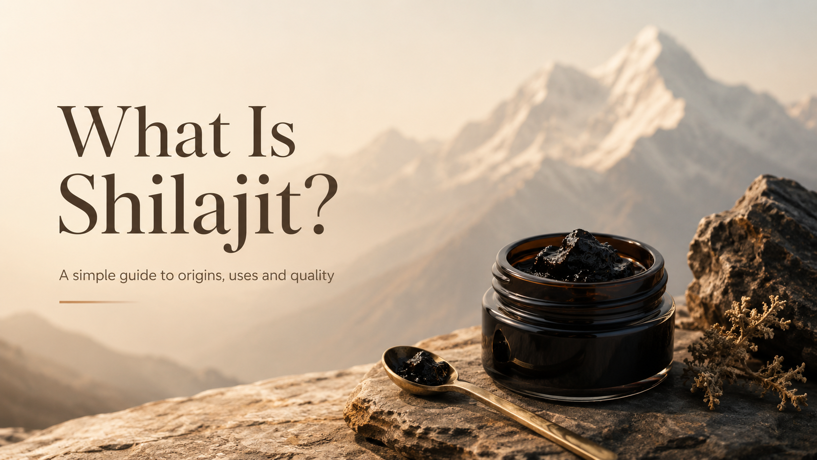 What Is Shilajit? A Simple Guide to Its Origins, Uses and Quality