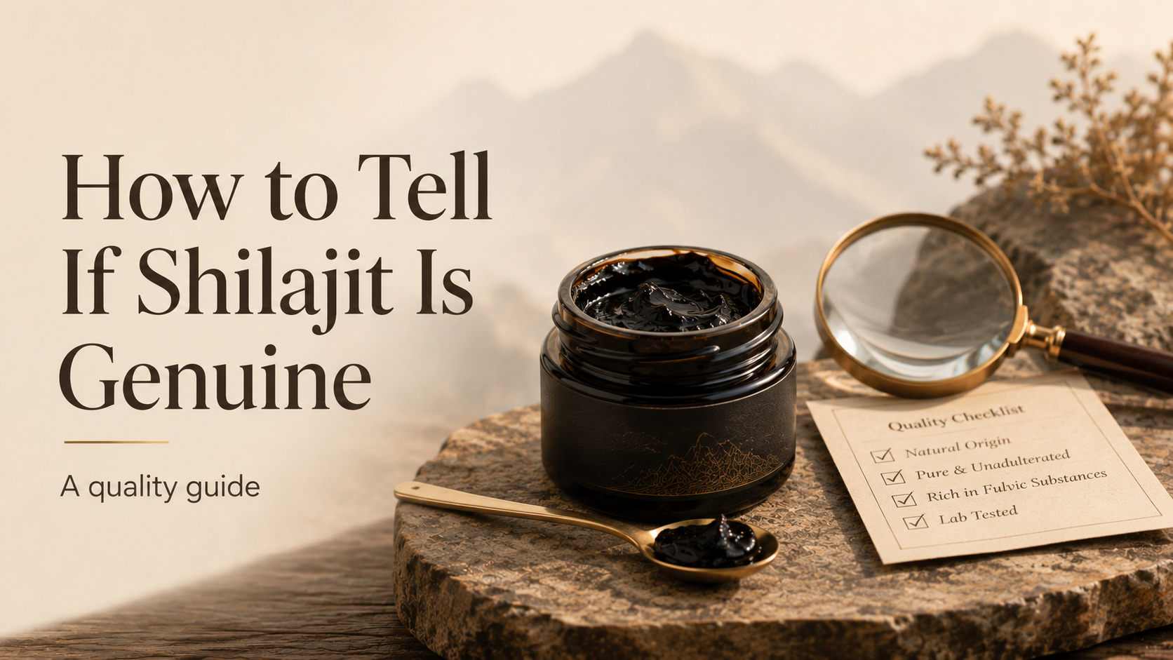 How to Tell If Shilajit Is Genuine: A Quality Guide